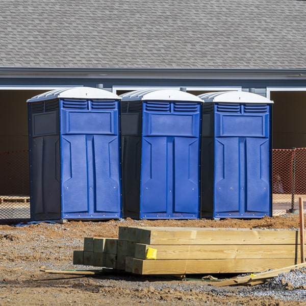 do you offer hand sanitizer dispensers inside the portable restrooms in Newcastle